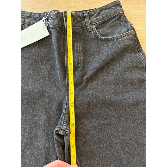 Antonio Melani Womens High Waisted Straight Leg Jeans Washed Black Denim NWT - Picture 7 of 7